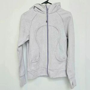 Lululemon Scuba Hooded  Sweatshirt Sz 6 Lite Lilac